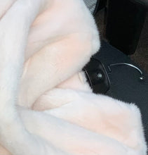 Load image into Gallery viewer, Stunning Pale Pink Mink Fur Stroller Coat with Hood