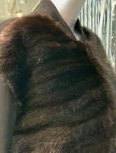 Load image into Gallery viewer, Bomber Jacket Mink Horizontal Front Zipper