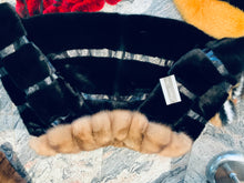 Load image into Gallery viewer, Sable Fur Notch Collar Ranch Mink and Leather Stroller