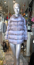 Load image into Gallery viewer, Unique Shade Blue Mink Fur Short Coat Awesome Shade!