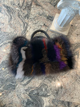 Load image into Gallery viewer, Multi Color Gorgeous Fox Fur Handbag