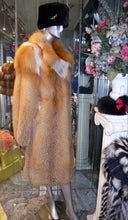 Load image into Gallery viewer, Stunning Natural Red Fox Fur Coat Warm & Light Swing Style Stroller