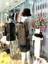 Load image into Gallery viewer, Ranch Mink Stroller with Leather Neckline & Details