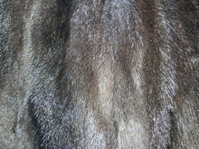 Load image into Gallery viewer, Dark Grey Graphite Mink Fur Cape with Hood Modern Warm Stylish