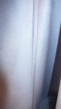 Load image into Gallery viewer, Gorgeous PALE Lavender/ Lilac Light Blue Cashmere Cape with Fox Fur Trim