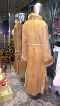 Load image into Gallery viewer, Warm Genuine Shearling Fur Coat Rust Tan ITALY--Shasa Designer