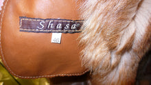 Load image into Gallery viewer, Warm Genuine Shearling Fur Coat Rust Tan ITALY--Shasa Designer