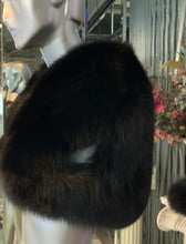 Load image into Gallery viewer, Black Fox Fur Short Vest Shoulder Bolero
