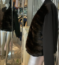 Load image into Gallery viewer, Bomber Jacket Mink Horizontal Front Zipper
