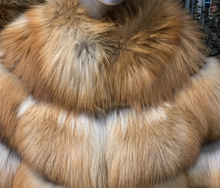Load image into Gallery viewer, Short Red Fox Fur Jacket Printed Fur
