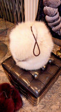 Load image into Gallery viewer, Custom Made FOX FUR MUFF Norwegian Blue Fox Fur
