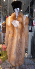 Load image into Gallery viewer, Stunning Natural Red Fox Fur Coat Warm &amp; Light Swing Style Stroller
