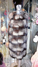 Load image into Gallery viewer, SUPERIOR Quality Silver Fox Fur Long Vest Saga Select Fur
