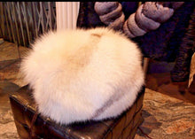 Load image into Gallery viewer, Custom Made FOX FUR MUFF Norwegian Blue Fox Fur
