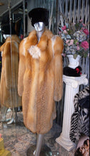 Load image into Gallery viewer, Stunning Natural Red Fox Fur Coat Warm &amp; Light Swing Style Stroller
