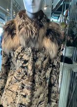 Load image into Gallery viewer, Unique Swakara Lamb Fur Jacket with Fox Fur Attached Collar
