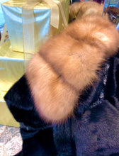Load image into Gallery viewer, Sable Fur Notch Collar Ranch Mink and Leather Stroller
