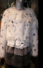 Load image into Gallery viewer, Stunning Mink &amp; Fox Fur Combination Coat  So Modern &amp; Fashion Forward
