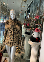 Load image into Gallery viewer, Unique Swakara Lamb Fur Jacket with Fox Fur Attached Collar
