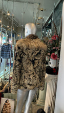 Load image into Gallery viewer, Unique Swakara Lamb Fur Jacket with Fox Fur Attached Collar
