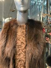 Load image into Gallery viewer, Honey Brown Swakara &amp; Fox Fur Vest

