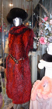 Load image into Gallery viewer, Stunning Dyed Red Fox Fur Long Vest Very Stylish and Modern
