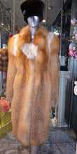Load image into Gallery viewer, Stunning Natural Red Fox Fur Coat Warm &amp; Light Swing Style Stroller
