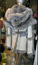 Load image into Gallery viewer, Simonetta Ravizza Designer Fox Fur Coat Reversible Luxury Fur
