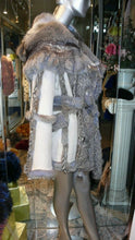 Load image into Gallery viewer, Simonetta Ravizza Designer Fox Fur Coat Reversible Luxury Fur
