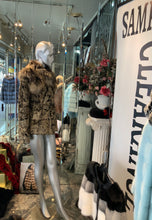 Load image into Gallery viewer, Unique Swakara Lamb Fur Jacket with Fox Fur Attached Collar
