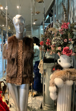 Load image into Gallery viewer, Honey Brown Swakara &amp; Fox Fur Vest
