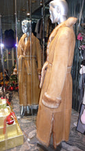 Load image into Gallery viewer, Warm Genuine Shearling Fur Coat Rust Tan ITALY--Shasa Designer
