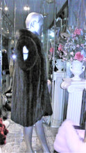 Load image into Gallery viewer, Ranch Mink Fur Long Vest with Black Fox Fur Tuxedo and Trim
