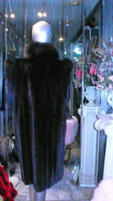 Load image into Gallery viewer, Ranch Mink Fur Long Vest with Black Fox Fur Tuxedo and Trim
